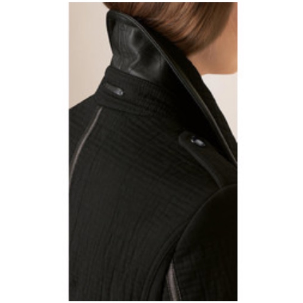 BURBERRY BRIT Textured Biker Jacket - Picture 5 of 14